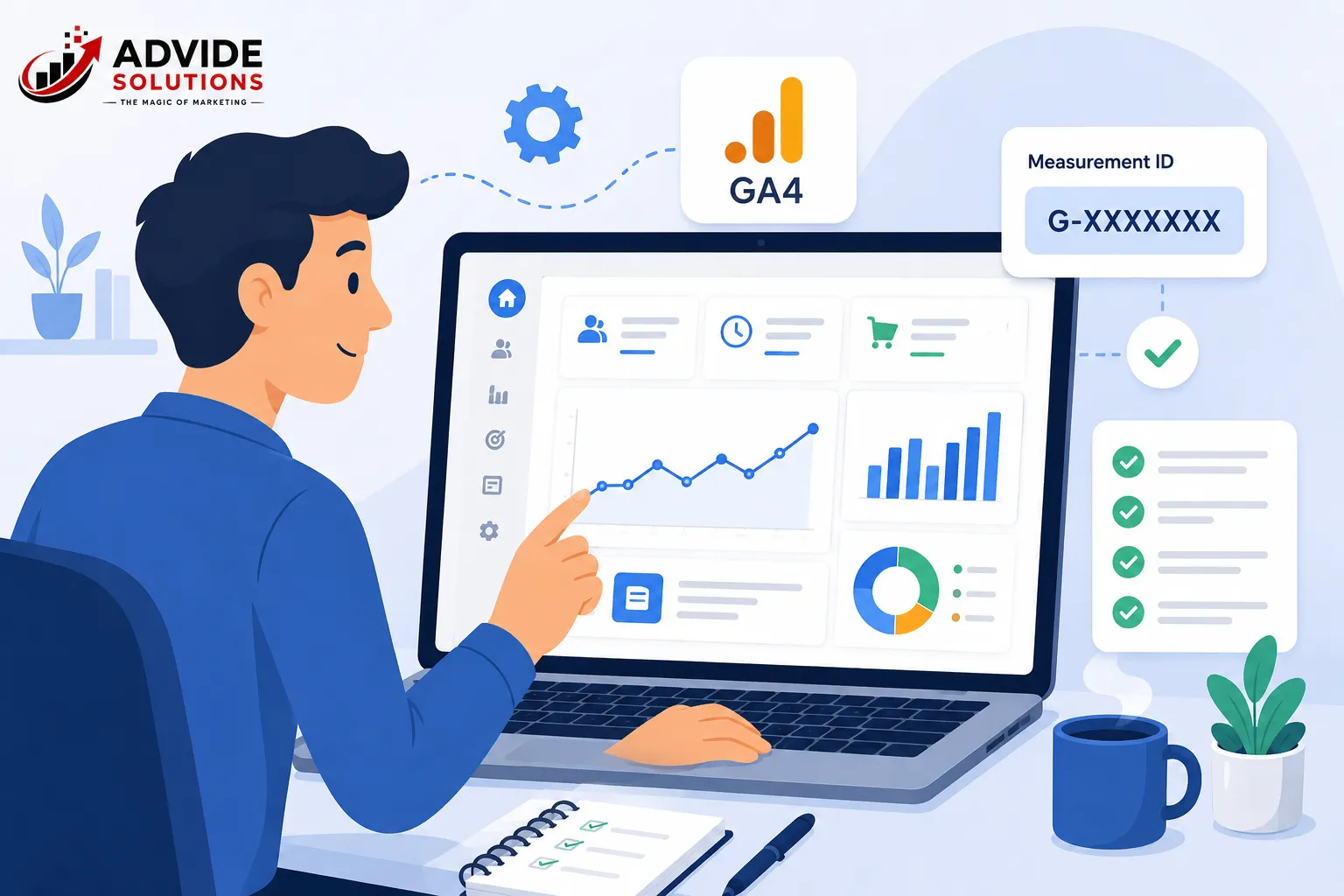 Google Analytics 4 guide setup dashboard for beginners