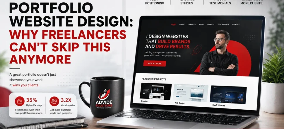 Freelancer Portfolio Website Design Banner Portfolio Website Design
