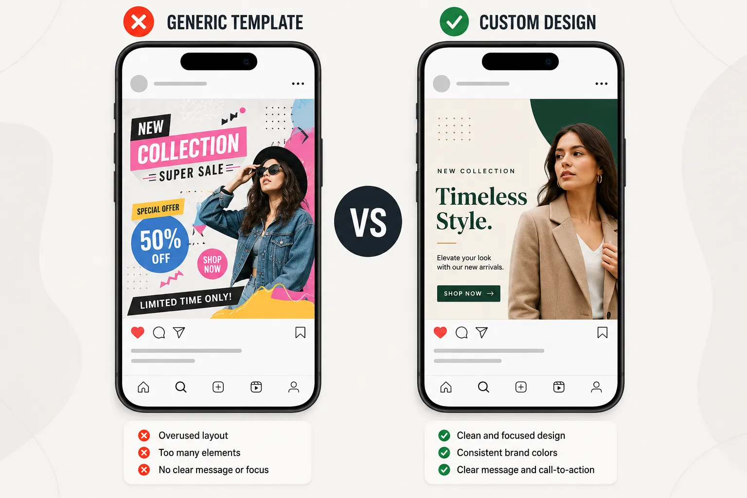 custom social media design
